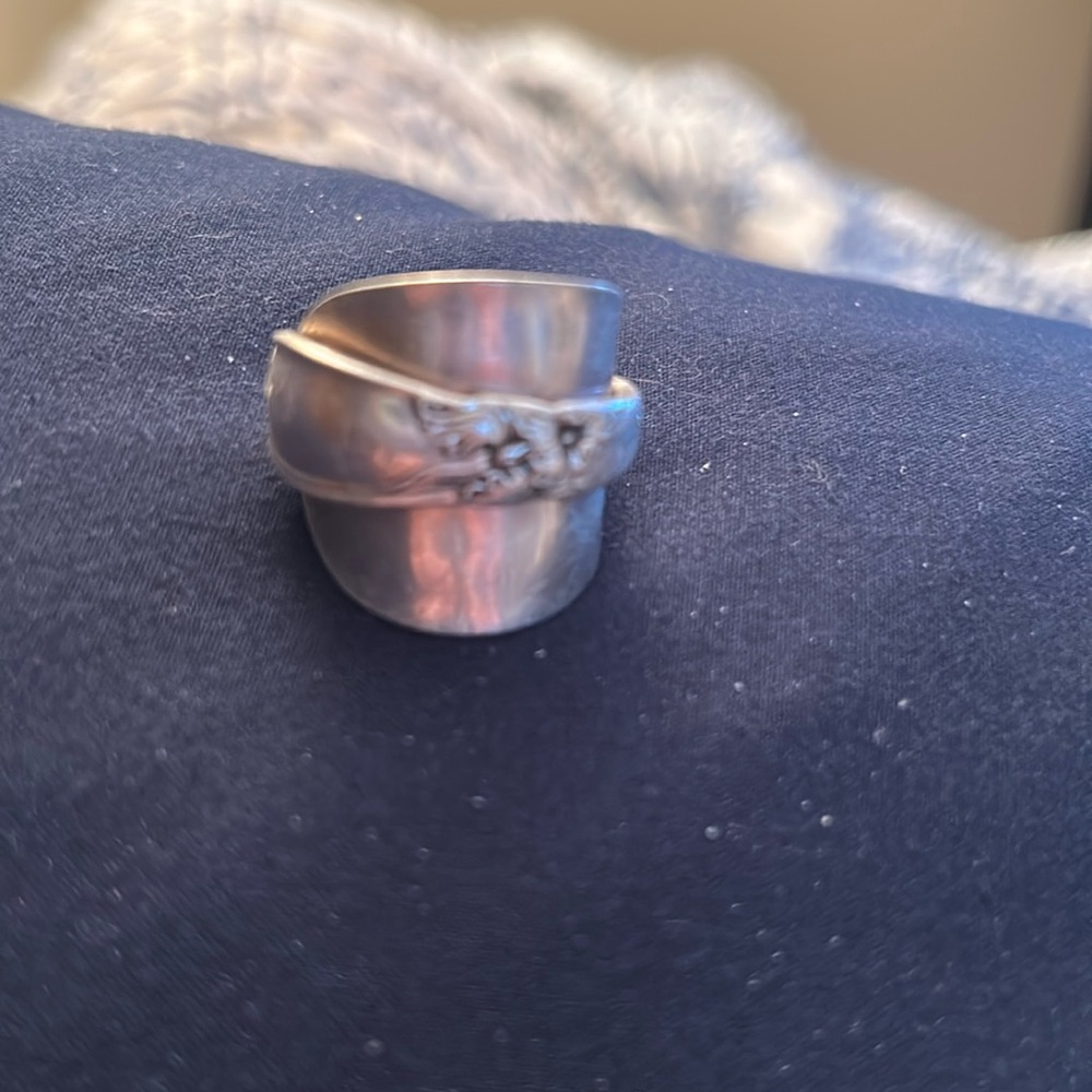 Spoon Handle Ring. Sterling Silver. - image 1